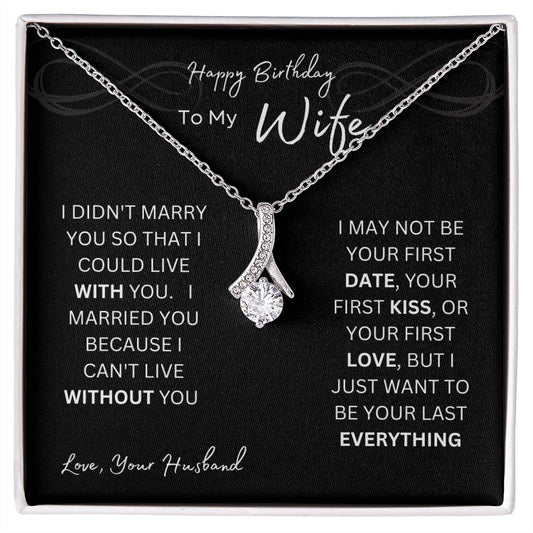 Happy Birthday to My Wife | 18k Gold | Stunning CZ