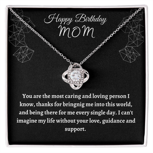 Happy Birthday Mom | Love Knot | CZ