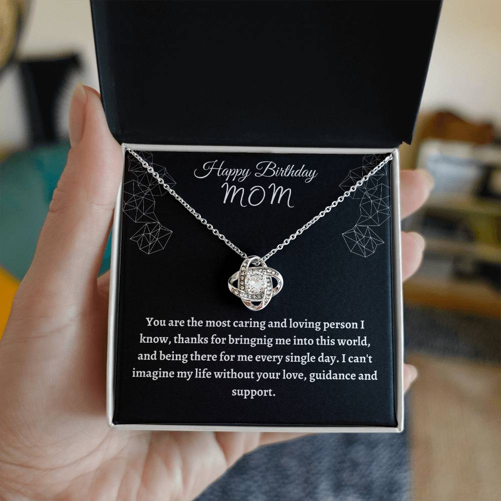 Happy Birthday Mom | Love Knot | CZ